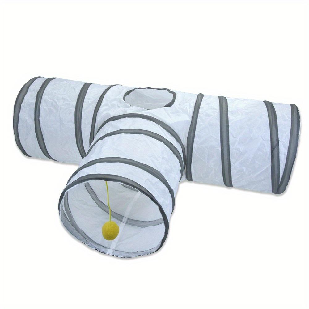 Pet Cat Tunnel Toys Foldable White Pet Cat Kitty Training Interactive Fun Toy For Cats Rabbit Animal Play Tunnel Tube