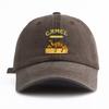 1 Stück gewaschene Baseballkappe mit Kamelprint für Erwachsene, minimalistischer Retro-Stil, lässige, weiche, verstellbare Dad-Kappe, perfekt als Geschenk