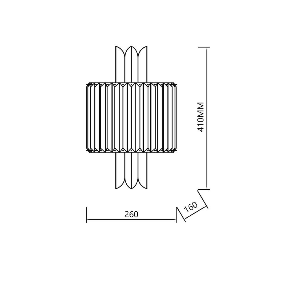 Kinkiet Margot 2 E14 Chrom Milagro Ml0412