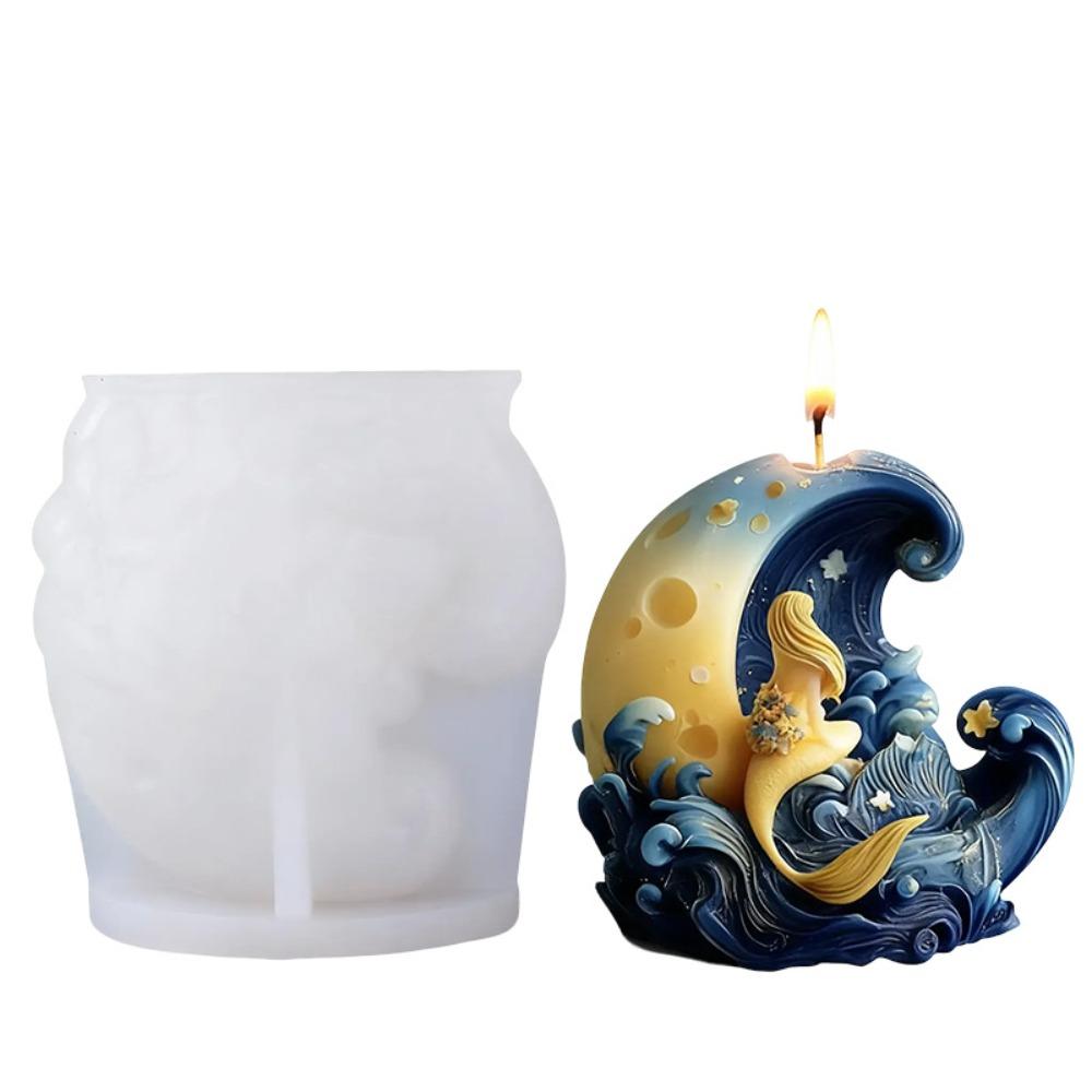 

Гибкая форма для свечей сделай сам, многоразовая форма для гипсовых свечей, силиконовая форма для свечей, изготовление поделок белый