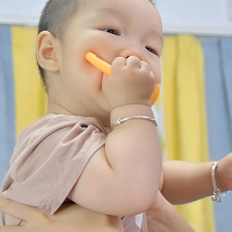 Safe & Non Toxic Silicone Teether Chewable Teething Toy with 26 Letters Cognitive Development for Infants for Boys Girls