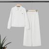 ZANZEA Women Long Sleeve Zipper Thin Jacket and Long Pants Casual Autumn Two Piece Suit Sets