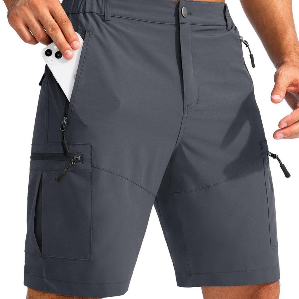 Herren 2024 Übergröße Multi-Taschen Arbeitsshorts mit neuem Reißverschluss