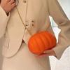 Mini Halloween Pumpkin Women Crossbody Bag Cartoon Girl Personalized Hand-held Chain Small Round Shoulder Bags