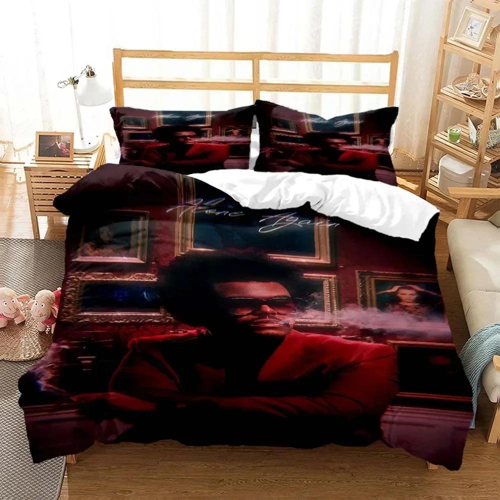 Comforter Die Weeknd Fashion Pop Singer 3D Printed Bedding Queen Bedding Set King Size Bedding Set Soft And Comfortable