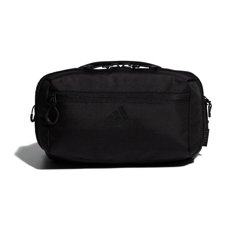 New Adidas Nylon Fabric Crossbody Bag, Handbag Regular Unisex Pure Black GL8565