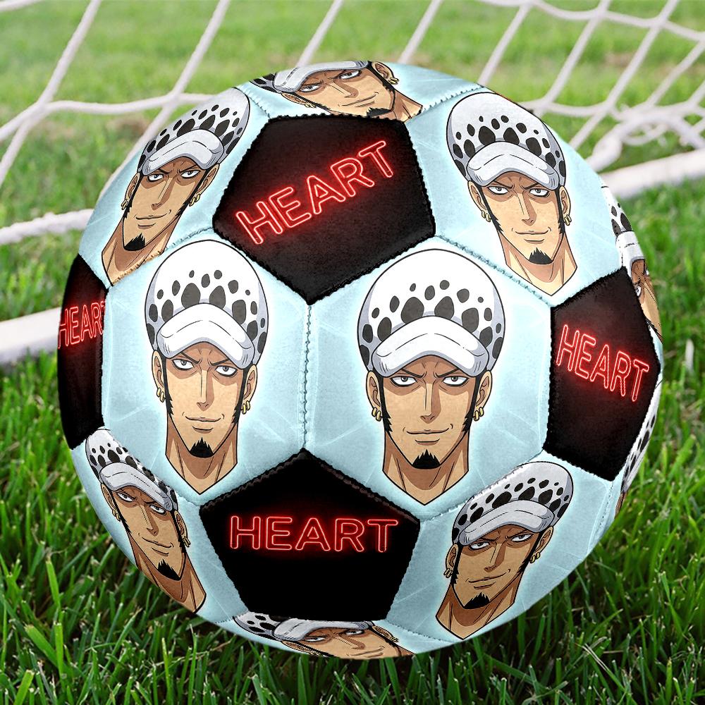 1pc One Piece Football Soccer Ball Size 5 Indoor Soccer Ball Fashion Colorful  Backyard Game -Great For Sports Fans Gift HE32