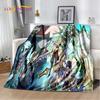 Genshin Impact Cartone Animato Gioco Coperta Morbida di Peluche, Coperta di Flanella Coperta da Lancio per Soggiorno Camera da Letto Letto Divano Copertura da Picnic Bambini