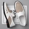 Schuhe für Herren Sommer Atmungsaktives Mesh Lederschuhe Outdoor Freizeitschuhe Herren Weiche Sohle Fahrschuhe Slipper Loafer