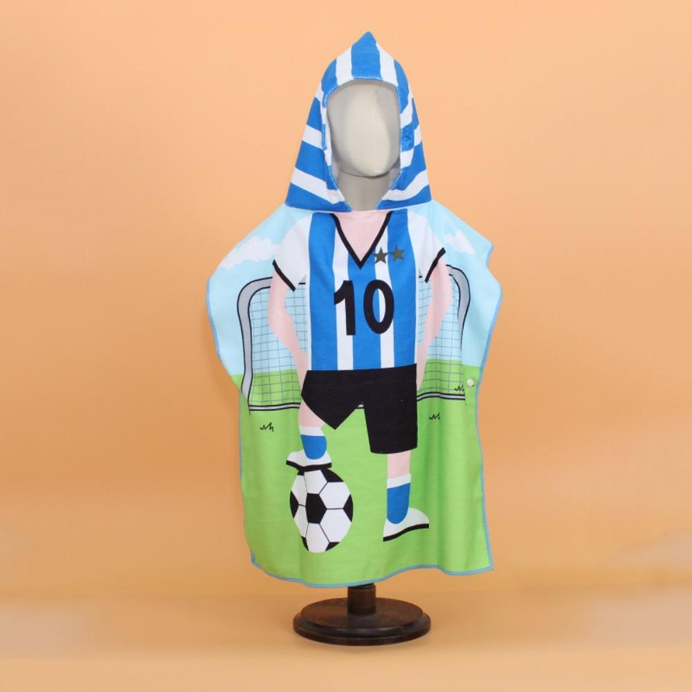 With Hooded Kids Bathrobe Washcloth Poncho New Beach Towel  Kids