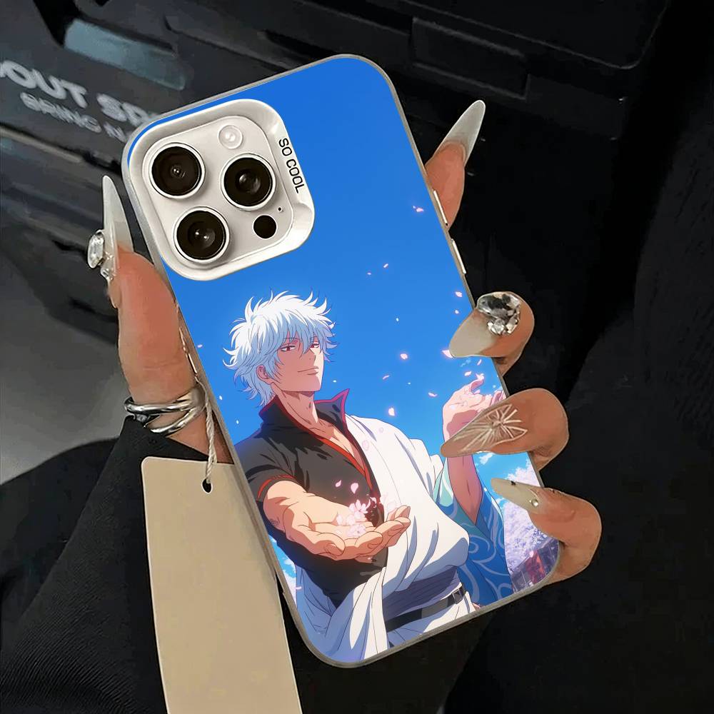 G-Gintama-Gintoki Sakata Phone Case For IPhone 17 Air 16 15 14 13 12 11 Pro Max White Sliver Hard Cover