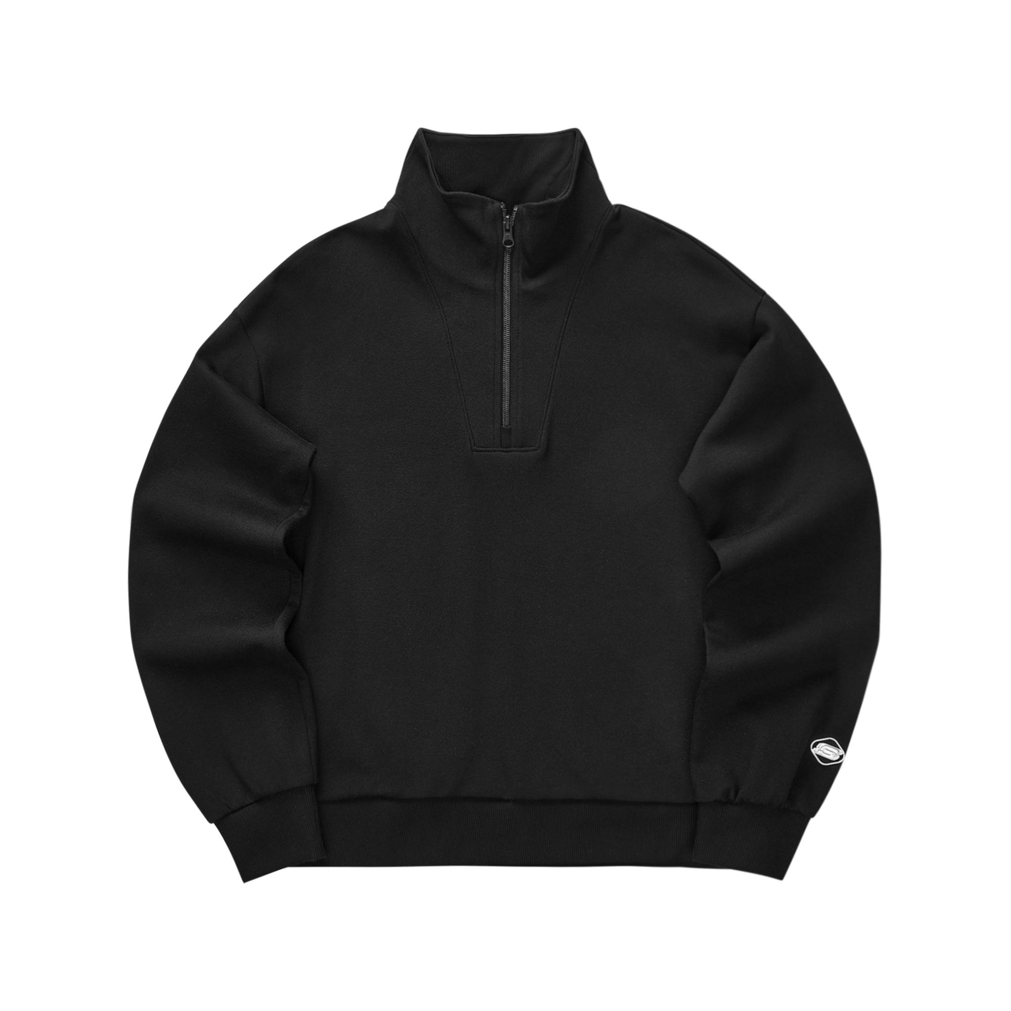 Skechers Half Zip Fashion Comfortable Pullover Long Sleeve Sweatshirt Men sweatshirt Black L324W048-0018 S