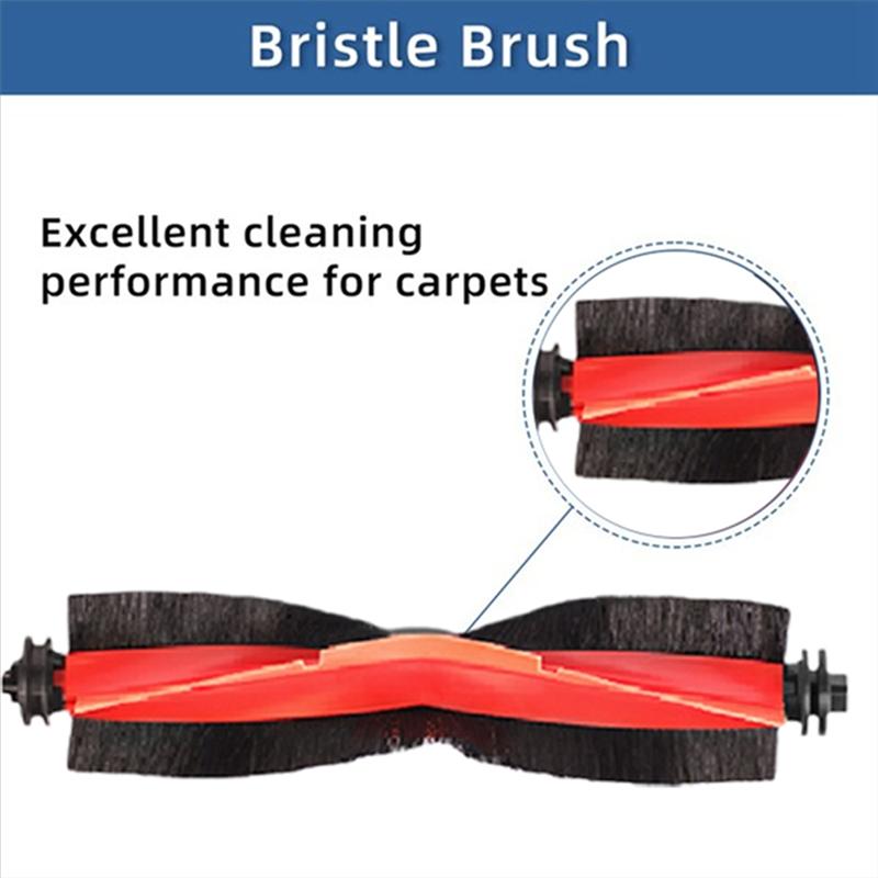 A65T-For Dreame Mova G30/G30 Pro/G30 Ultra Vacuum Cleaner Replacement Parts Main Brush Tracked Mop Cloth Main Brush Cover