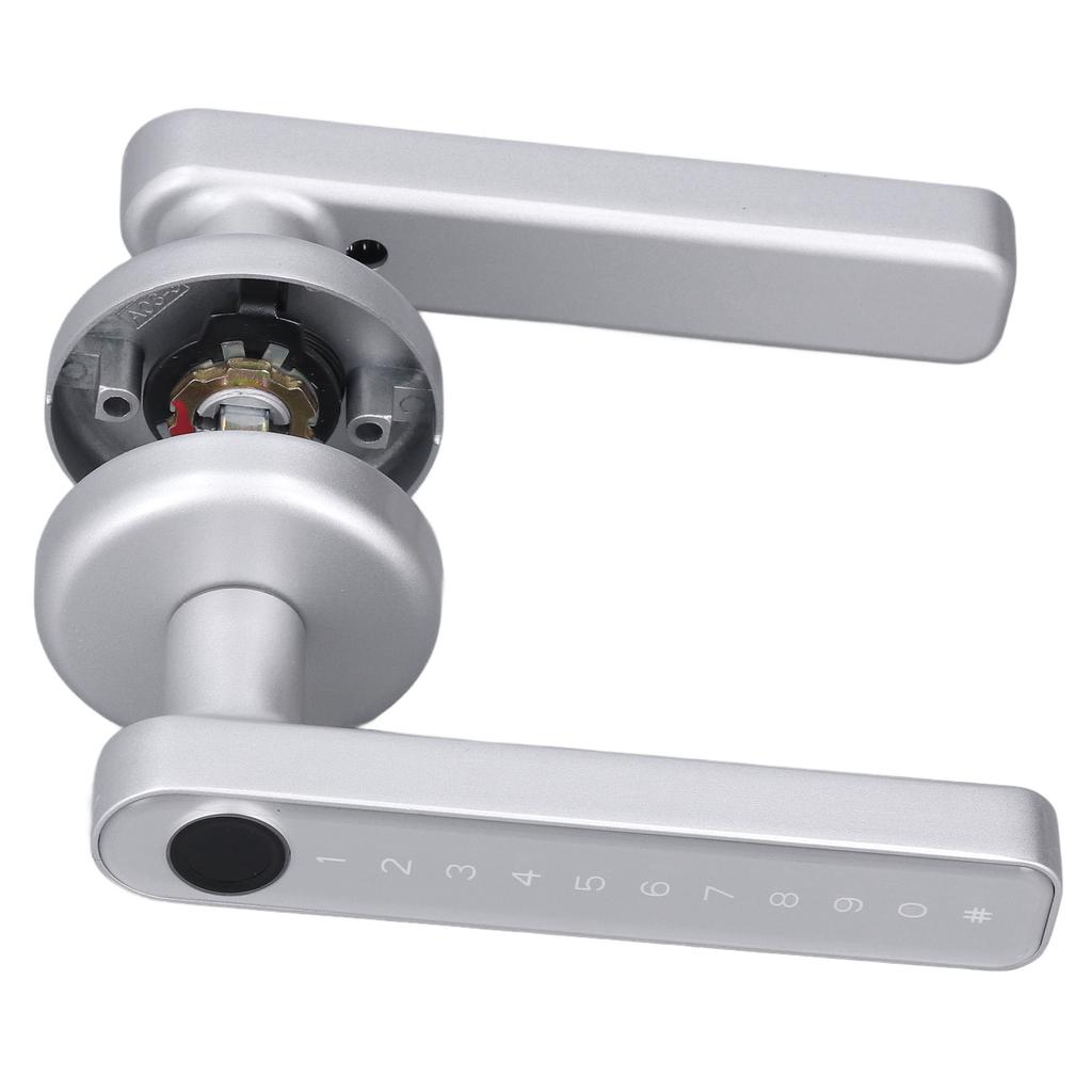 Fingerprint Lock Electronic Password Lock Smart Touchscreen Door Lock for Household OfficeSilver