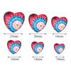 10pcs/lot Red Flower Animal Pattern Glass Cabochon Heart Shape Cabochon For DIY Jewelry Making Bracelets Pendant Ring Supplies