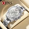 Fashion Men Watch Luminous Waterproof Chronograph Date Man Wristwatch Big Dial Stainless Steel Quartz Analog Watches Reloj