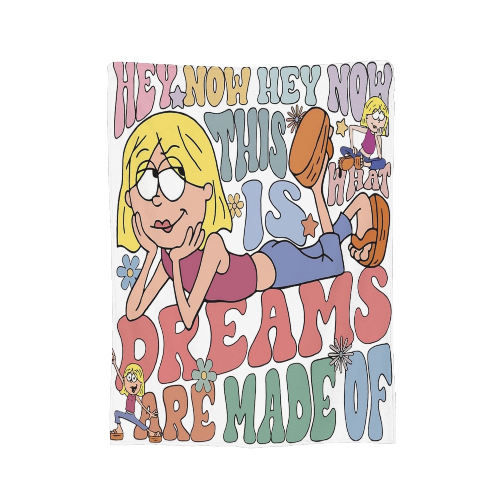 This is What Dreams Are Made Of Funny Girl Lizzie McGuire Blanket  Flannel Awesome Warm Throw Blankets for Bedding Lounge 75x90cm