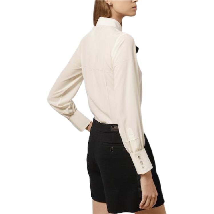 Gucci Silk Crepe De Chine Shirt Ivory 771808-ZAAOG-9136