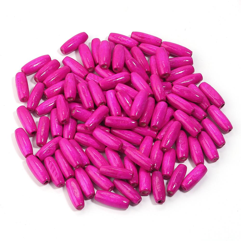 

100-500pcs/lot Oval Natural Wooden Beads Baseball Shaped Wood Beads For Jewelry Making DIY Necklace Bracelet Loose Spacer Beads 7x15mm 100pcs