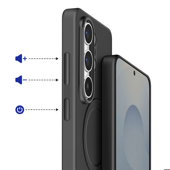 Case - SAMSUNG - Galaxy S26 Ultra - Silicone Soft Touch - MagSafe Magnetic Ring &; Qi2 - Shockproof Polycarbonate Reinforcement