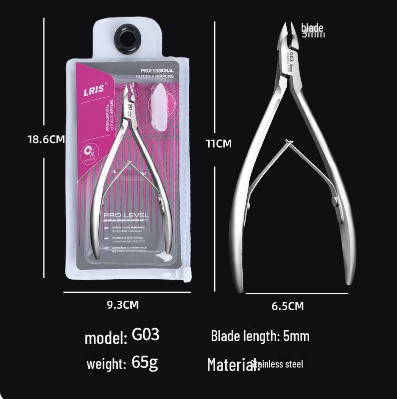 Swan Scissors: Ukrainian Stainless Steel Cuticle Nippers for Removing Hangnails & Dead Skin