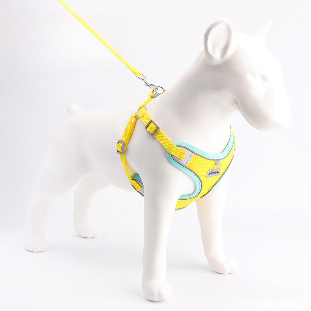 Nové vodítko pro psy Prodyšné a pohodlné Hrudní popruh pro psa ve stylu Reflexní vodítko pro psa Chůze