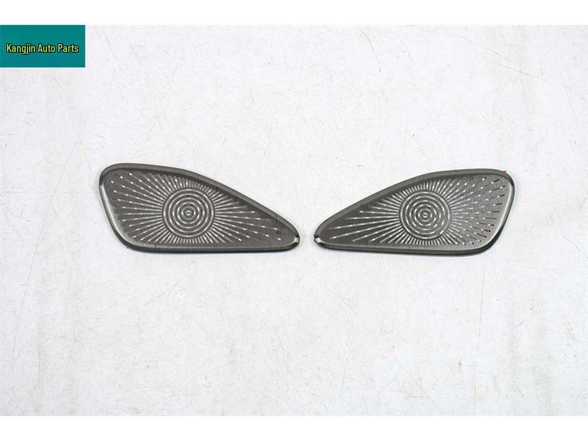 Dustproof Black Titanium Speaker Cover for Front Door Vent - Compatible with Ideal 25 I8 Stainless Steel Interior.