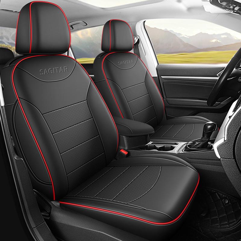 

Шкіряні чохли на сидіння Volkswagen Sagitar Чотири Сезони - Універсальна посадка для п ятимісного, Повне покриття. Standard Leather [Full Back Coverage]