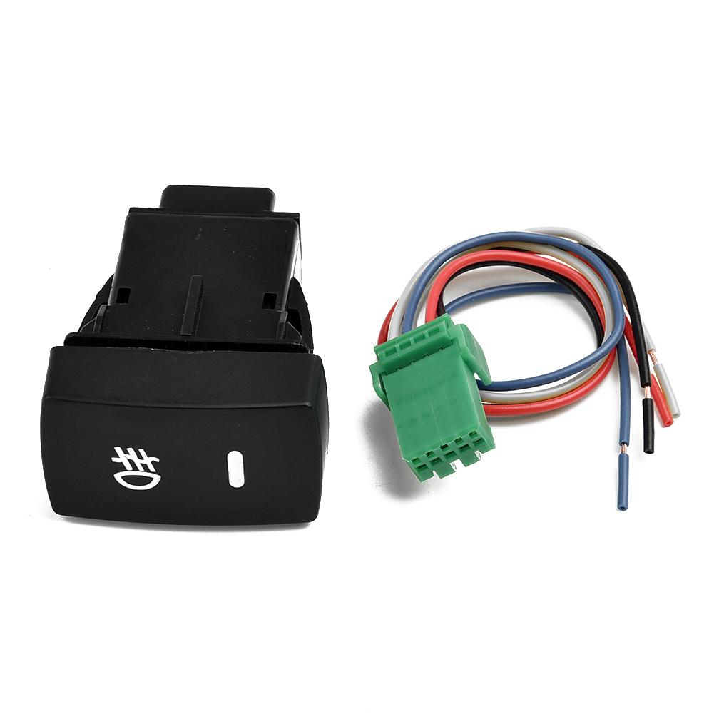 1 PC 5-Pin LED Car Push Button Fog Light Switch Fits For Honda Civic For Accord For CRV Fog Lamp Switch Connecting Wire Car Part Switches4