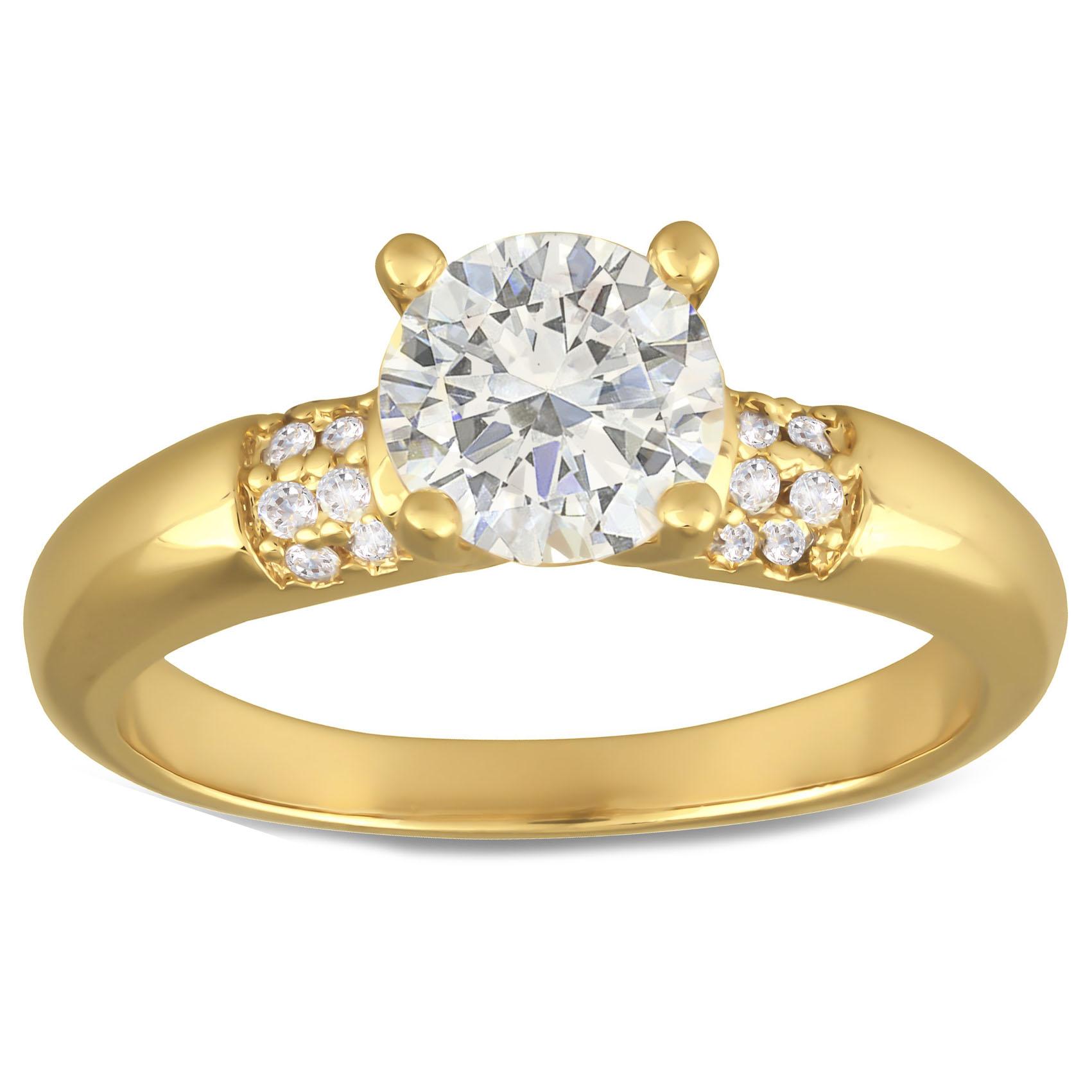 

Solitaire Gold Plated Sissi золотисто-белый - 7 мм