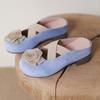 Small Inner Height Increase Bag Head Half Slippers Women's 2025 New Summer Wear a Pedal Sandals Mary Jane Single Shoes