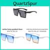 Unisex Retro Square Frame Sunglasses With Uv400 Protection For Outdoor Travel And Fashion Use