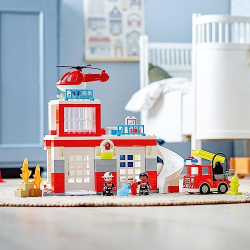 LEGO Duplo Duplo City Firefighter Helicopter 10970 Toy Block Present Infant Baby Firefighter Helicopter Boys Girls 2 years old and up