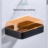 Wall-Mounted Draining Soap Dish Storage Rack