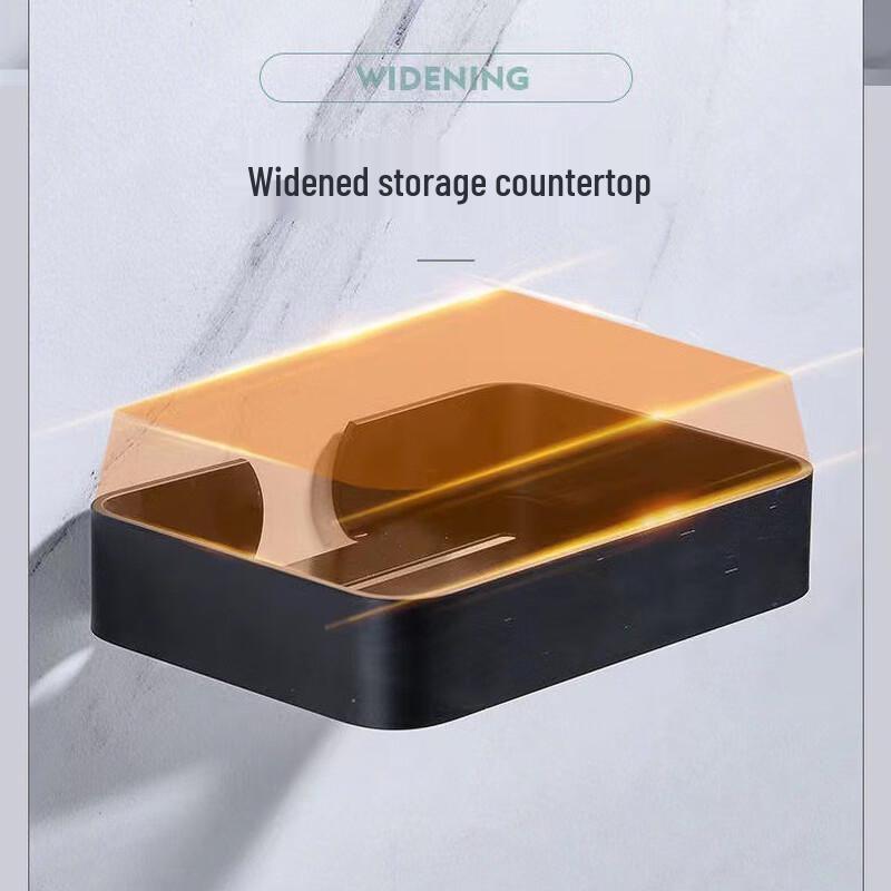 Wall-Mounted Draining Soap Dish Storage Rack