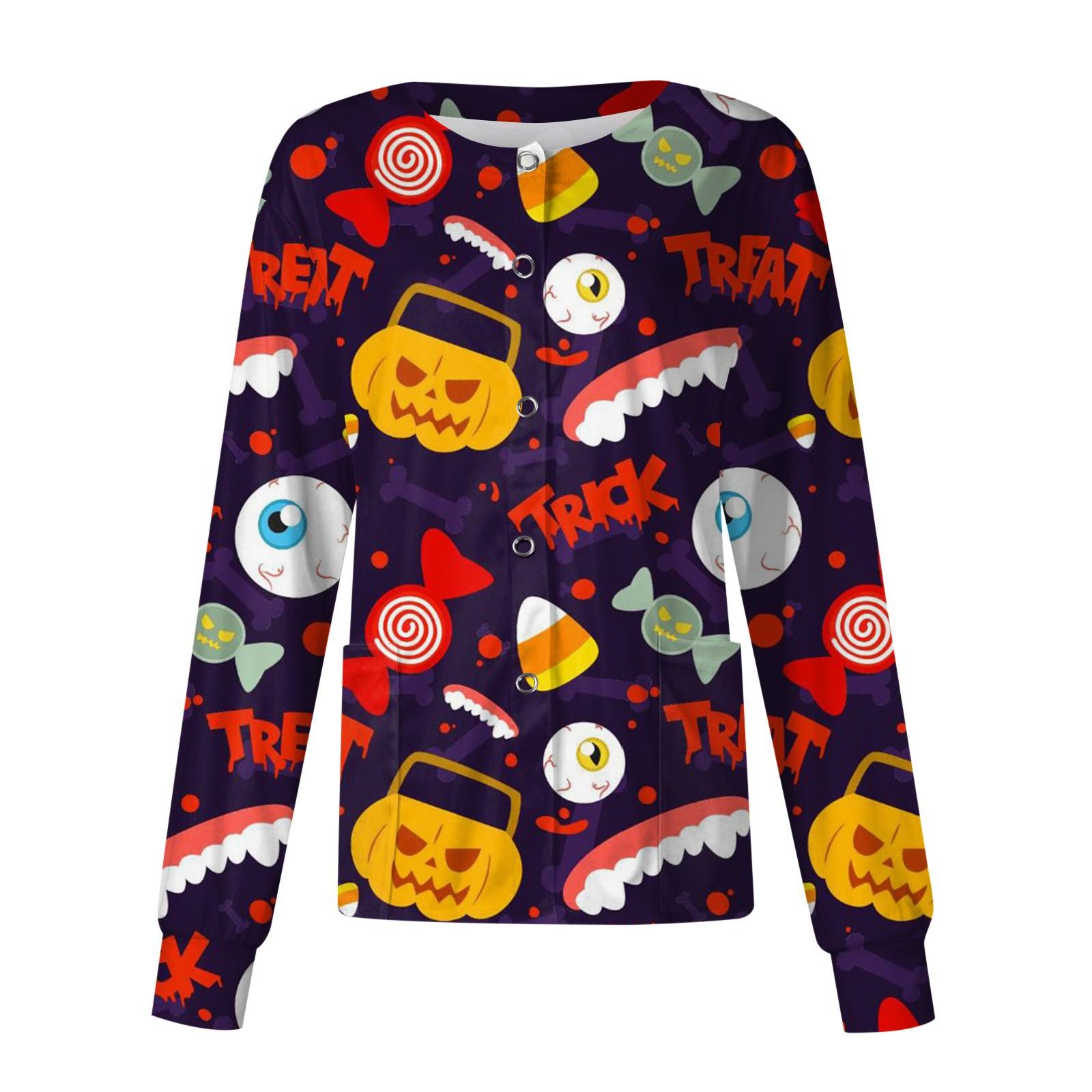 Женский однобортный защитный комбинезон с воротником-стойкой и длинным рукавом с карманом — фото 3