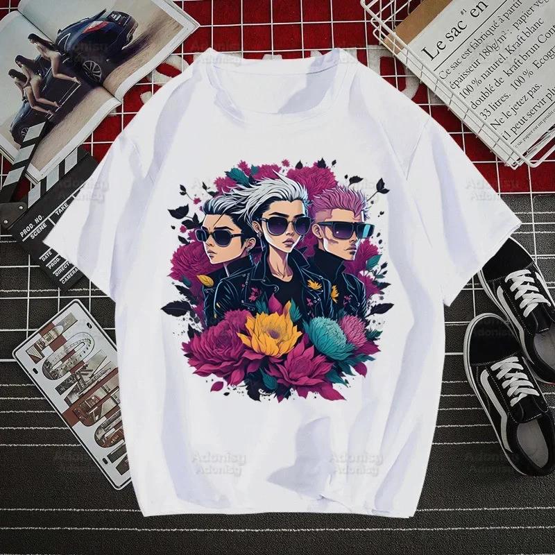 Tokio Hotel Group Musik Harajuku Herren T-Shirts Tees Shirt Tops Design Kurzärmelig Y2K Ästhetik 90er Anime T-Shirt