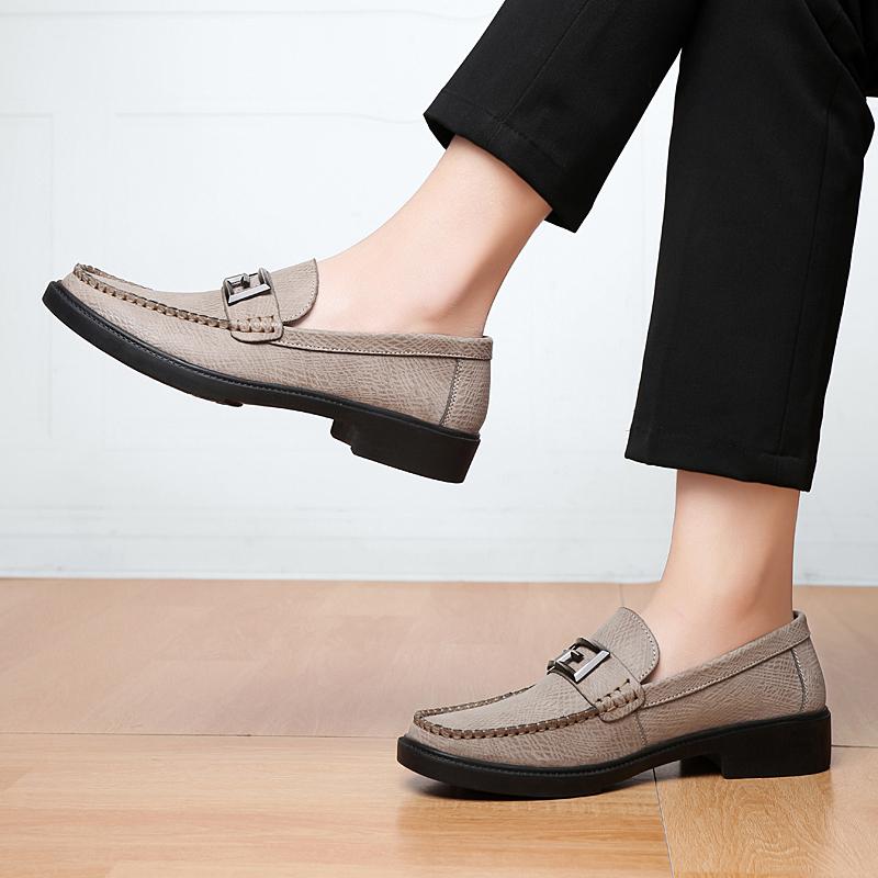 Soft Bottom Moccasins Male Walking Shoes Classic High Quality Loafers Non Slip Office Flats Men Genuine Leather Casual Shoes