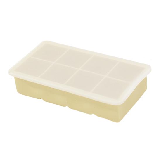 Large Silicone Ice Cube Tray with Lid Square Food-Grade Ice Mold for Freezer Easy-Release Ice Cube Maker for Home Family Kitchen Outdoor Travel