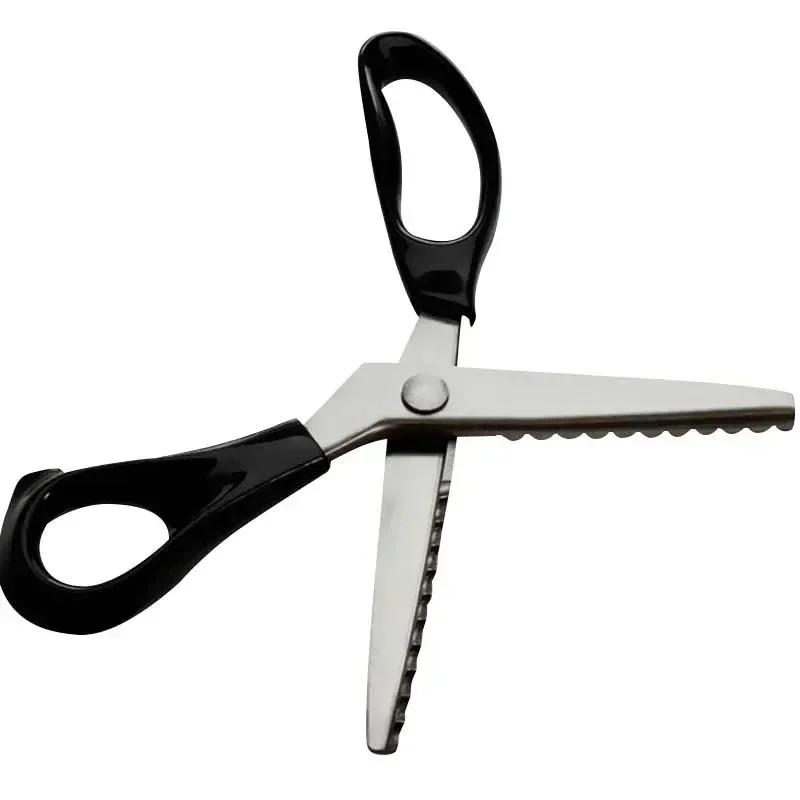 3 5 7mm Klesmaker Saks med Kamskjellkant Sikksaks Saks Klipper Kutter Sying Profesjonell Skreddersaks Stoff Skreddersøm