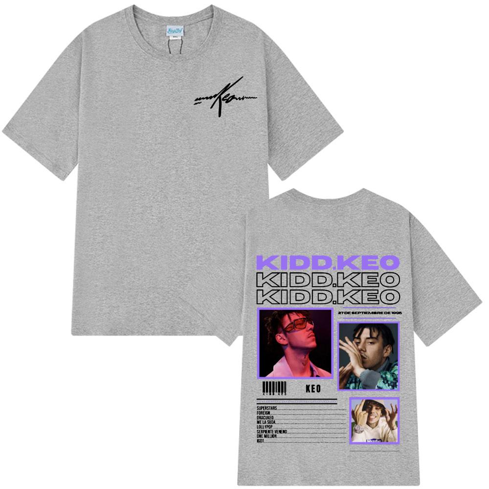 2025 Summer Singer Kidd Keo Album Tour Merch Tshirts Men Womens Hip Hop Pop Music Casual 100 Pure Cotton ONeck Tee Shirt