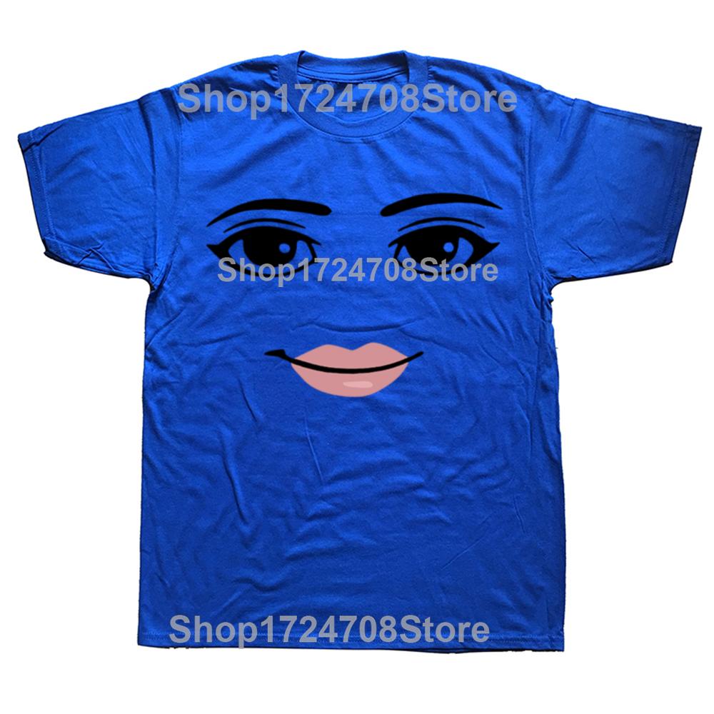 Novelty Robot Robloxs Woman Face Game Meme Tshirt Unisex Round Neck Short Sleeve Clothing Summer Top Tee