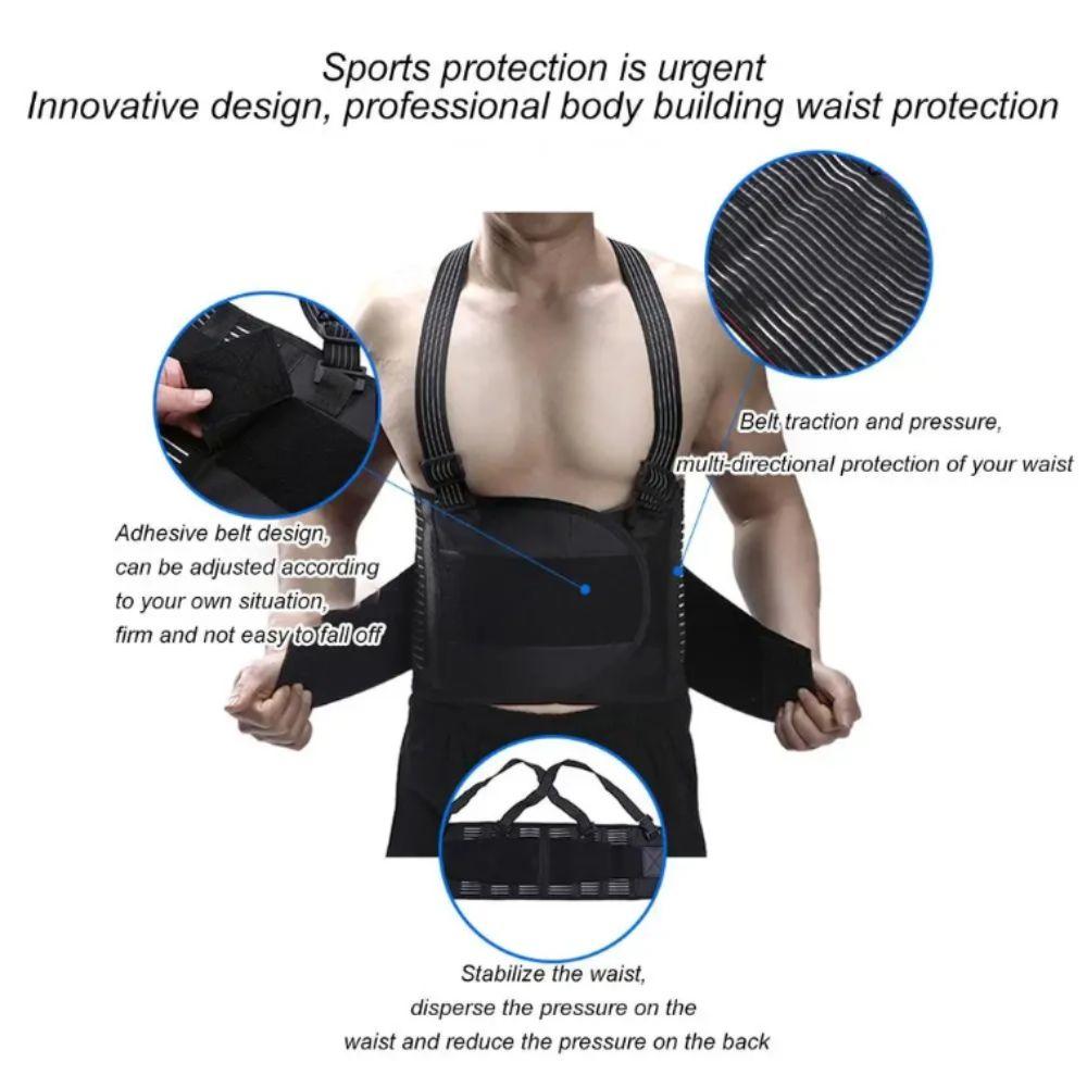 Adjustable Straps Work Brace Shoulder Straps Elastic Brace Lumbar Support Belt  Industrial Work