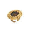 Geometric Wind Ladies Diamond Crystal Ring Personalized Multi-layer Opening Adjustable Design Ring Women