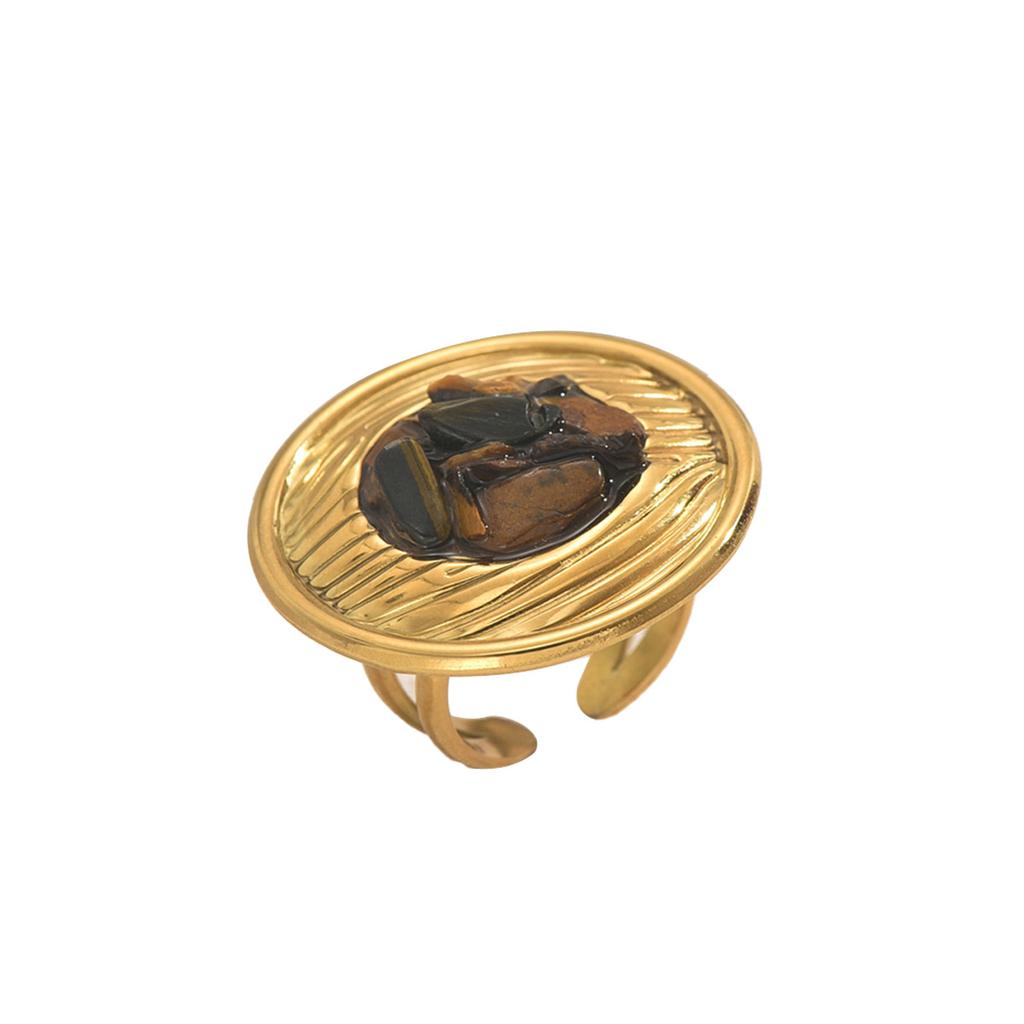 Geometric Wind Ladies Diamond Crystal Ring Personalized Multi-layer Opening Adjustable Design Ring Women