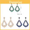 Geometrische Ohrringe mit Strass-Inlay für Damen Sommer-Modeaccessoires