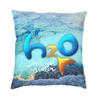 Funda de Almohada Decorativa Personalizada H2O Solo Añadir Agua Impresión 3D Doble Cara Funda de Cojín para Coche de Serie de Televisión de Drama Australiano