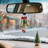Christmas Bell Ornaments Reindeer Santa Home Decor Gold Bells For Christmas Decorations For Tree Wall Door Fireplace Garland Car