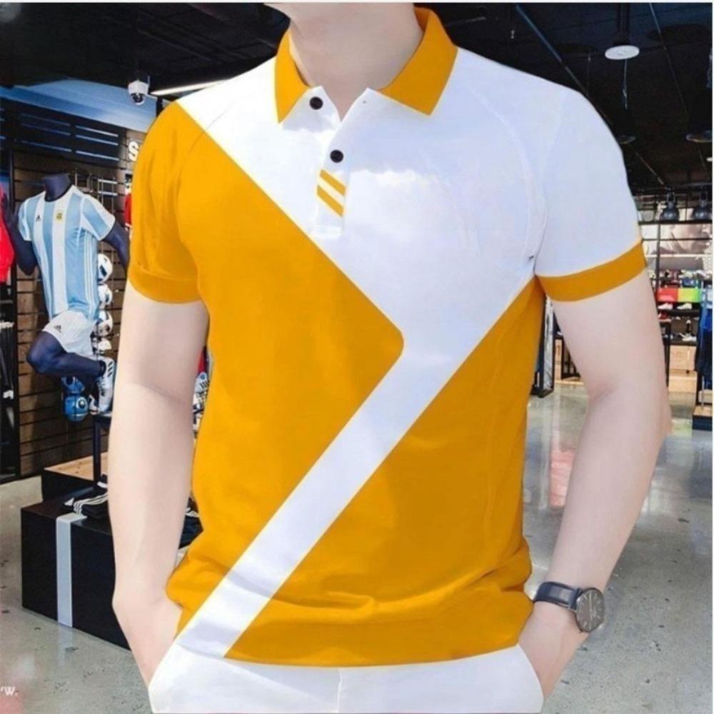 Men's Braong Polo Style Top, Casual Short Sleeved Polo Shirt, Outdoor Streetwear