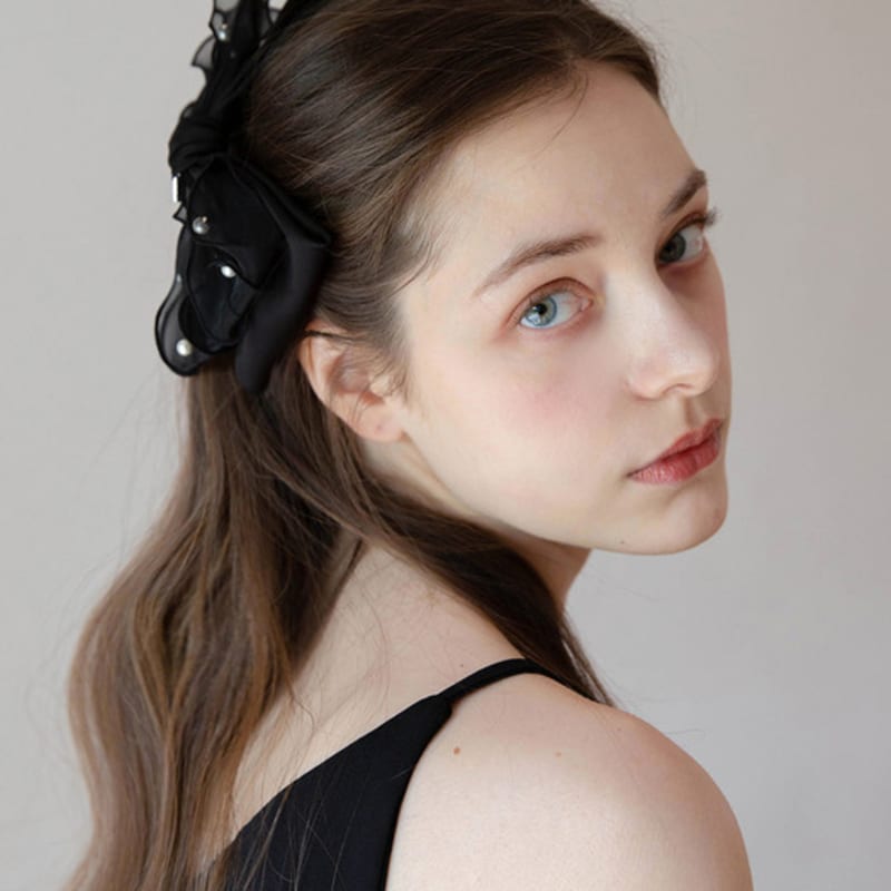 Jean Paul Clarisse Frill Pearl Ribbon Pin JP-22-083AB